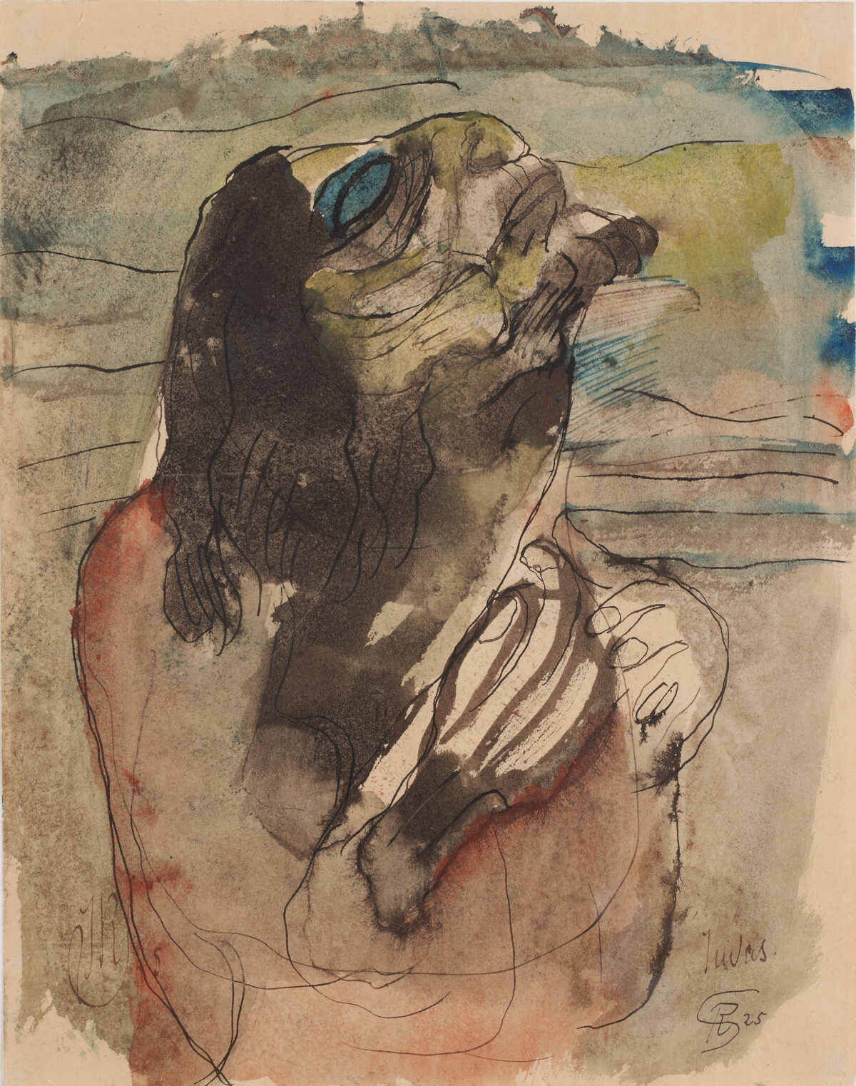 Abstraktes Bild von Judas