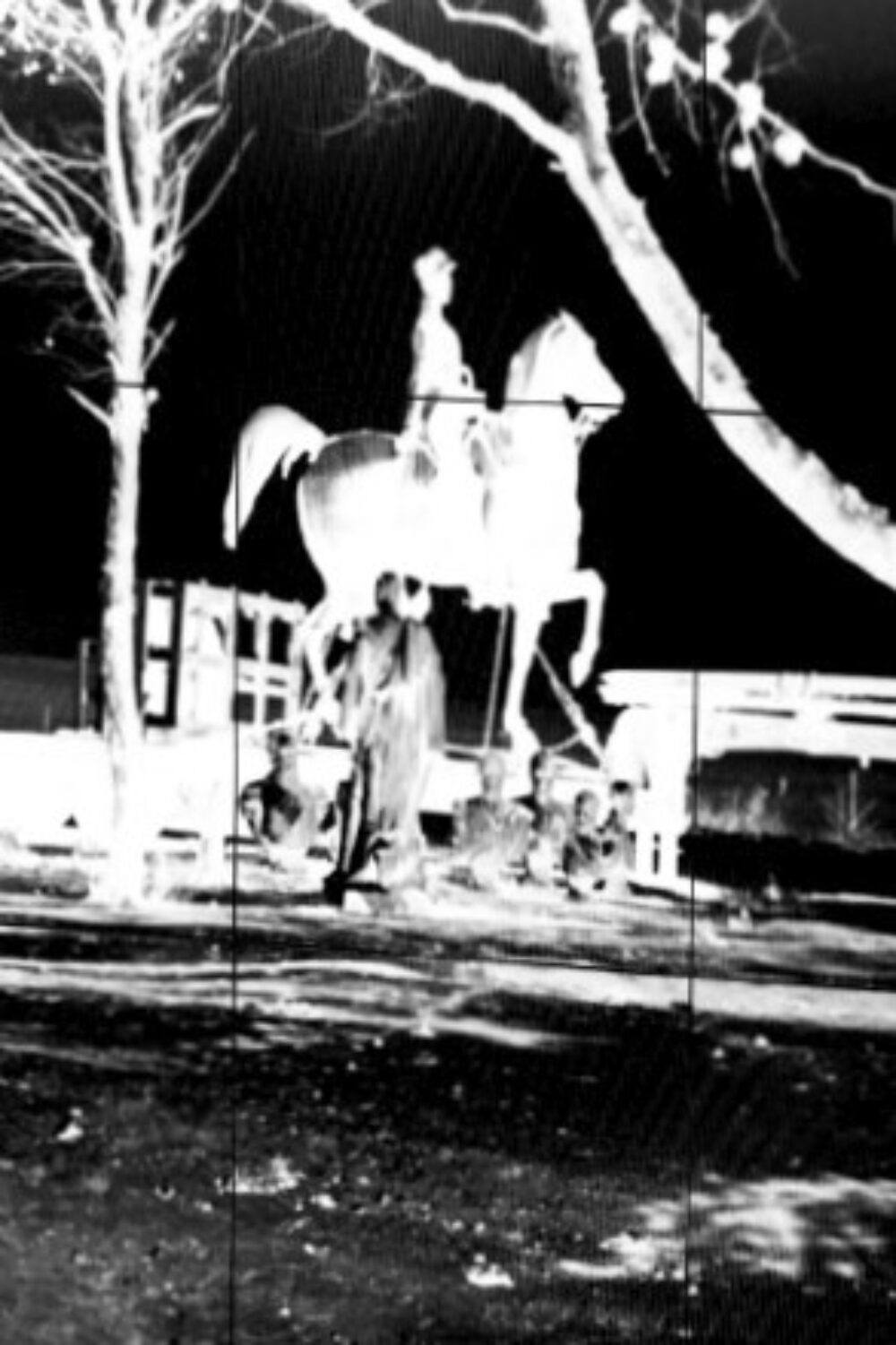 Foto von einer Reiterstatue