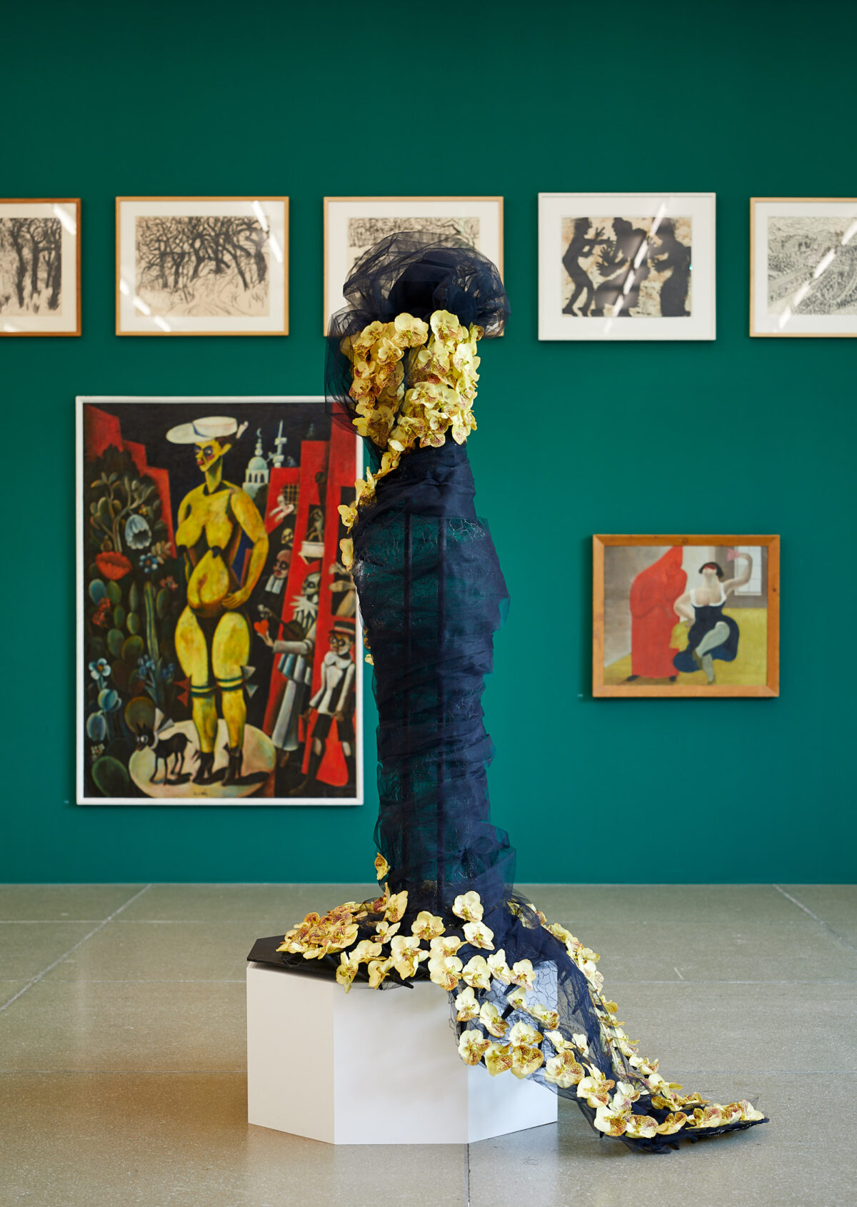 Eine florale Interpretation eines Kunstwerkes aus der Sammlung des Aargauer Kunsthauses