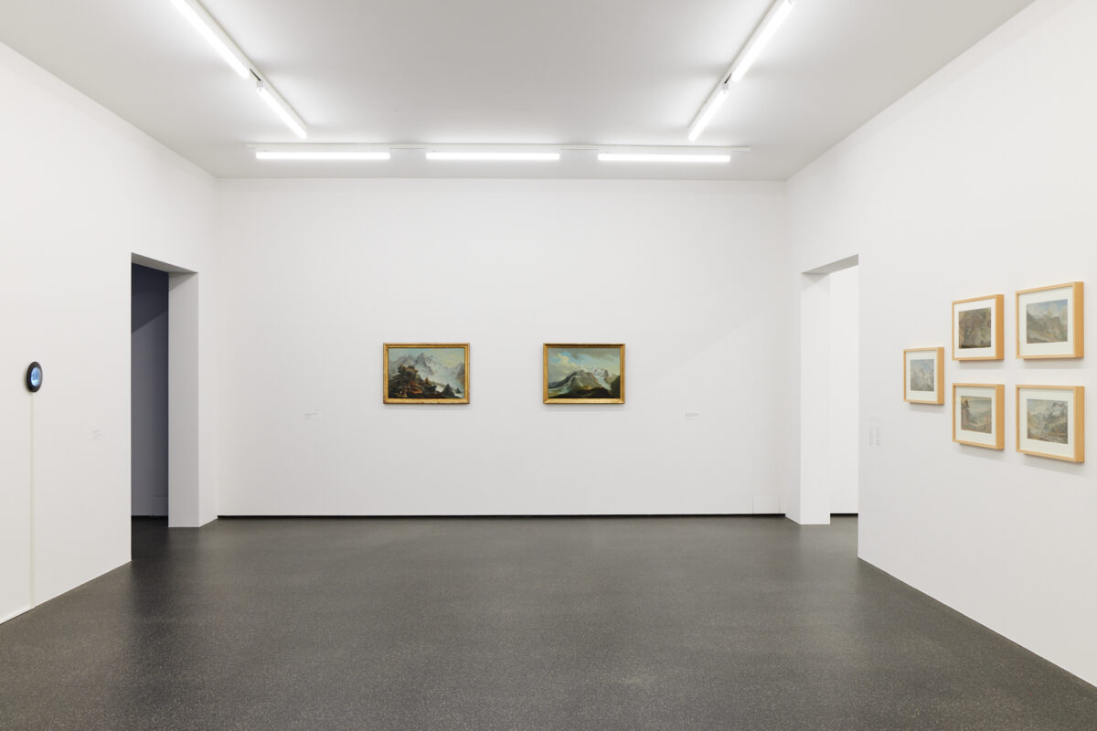 Ausstellungsansicht des Untergeschoss im Aargauer Kunsthaus