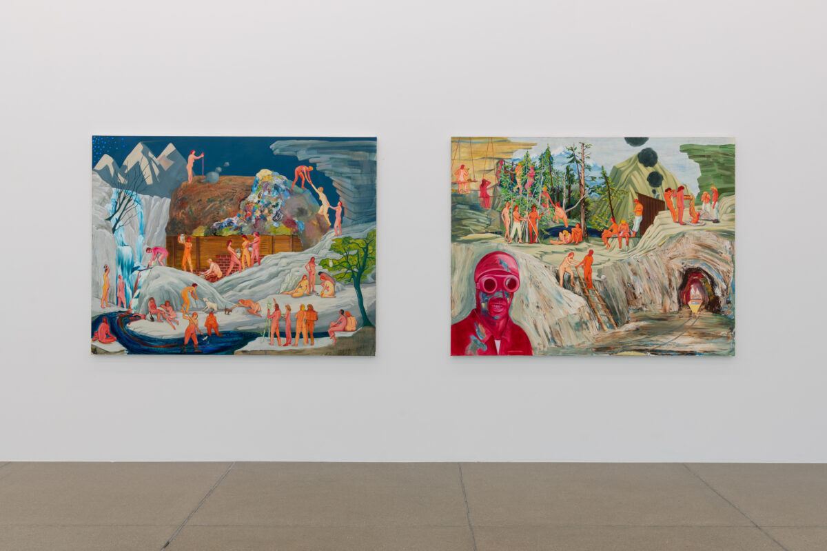 Ausstellungsansicht mit verschiedenen Werken im Aargauer Kunsthaus