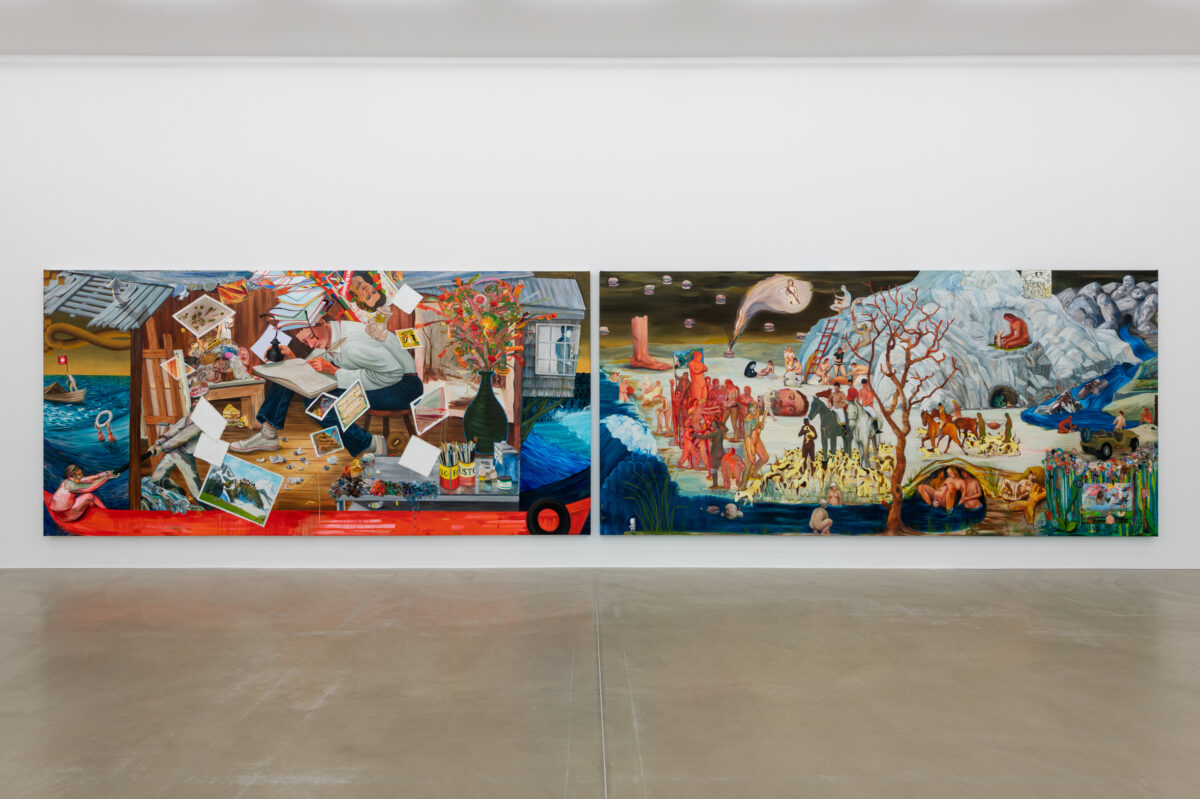 Ausstellungsansicht mit verschiedenen Werken im Aargauer Kunsthaus