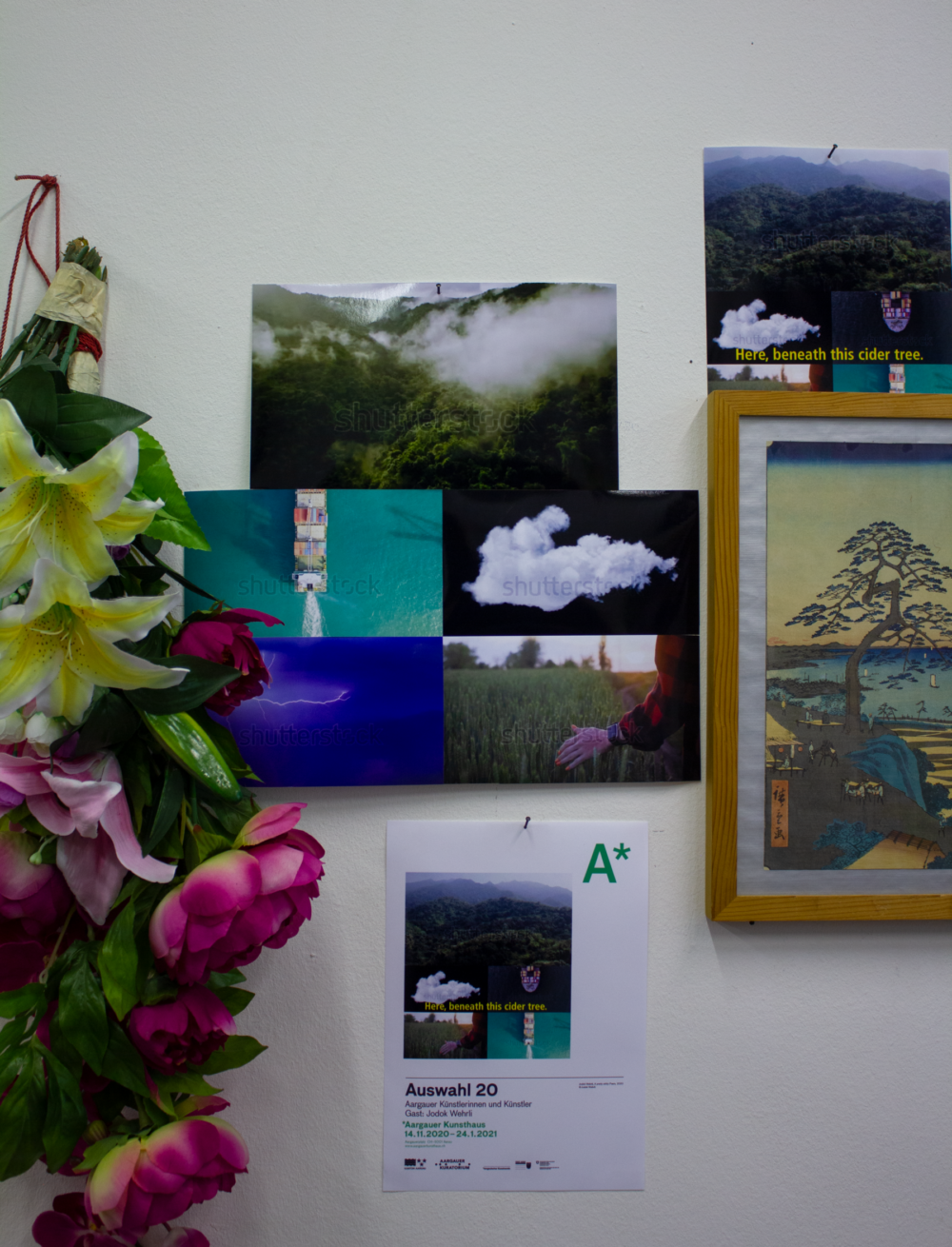 Ausstellungsansicht mit verschiedenen Werken im Aargauer Kunsthaus