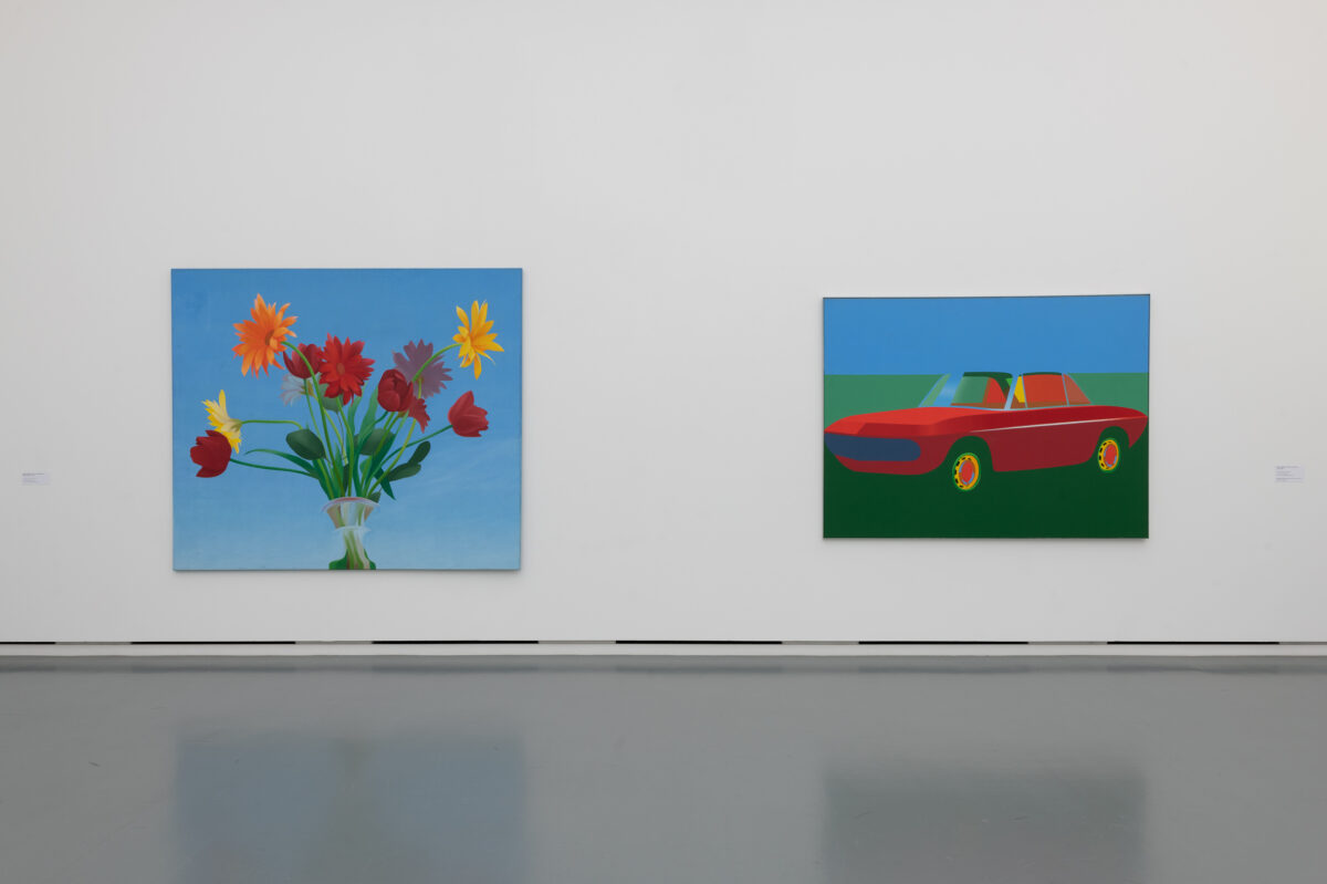 Ausstellungsansicht mit verschiedenen Gemälden im Aargauer Kunsthaus