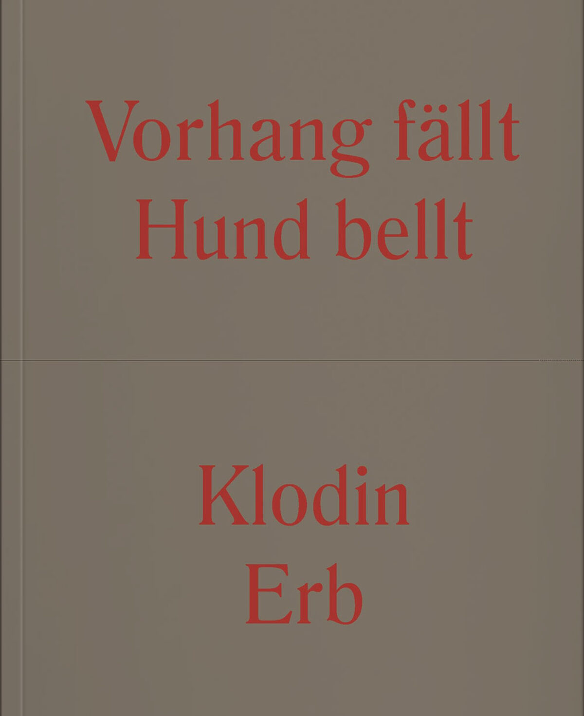 Katalogcover von Klodin Erb. Weiterleitung zum Webshop