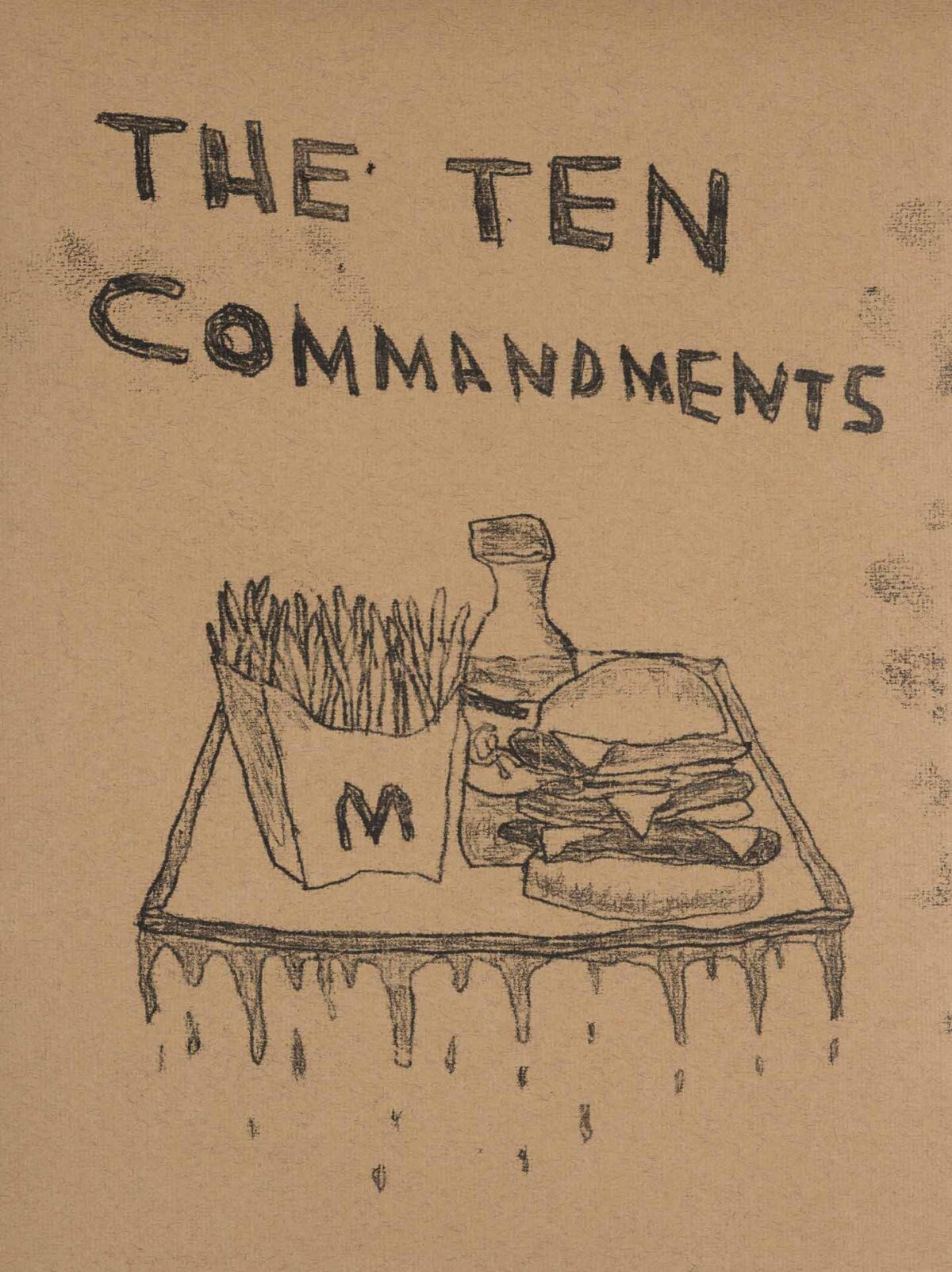 Zeichnung eines McDonald-Menüs