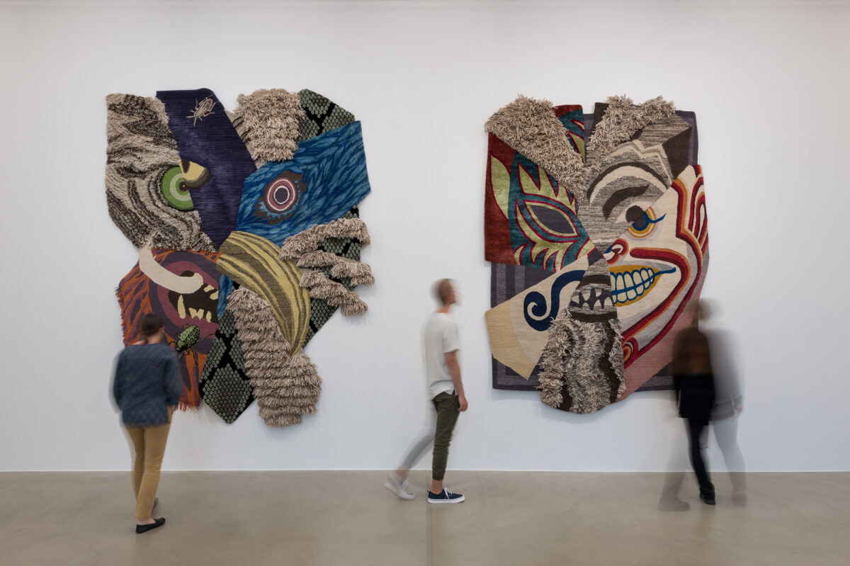 Installationsansicht von Kunstwerken im Aargauer Kunsthaus