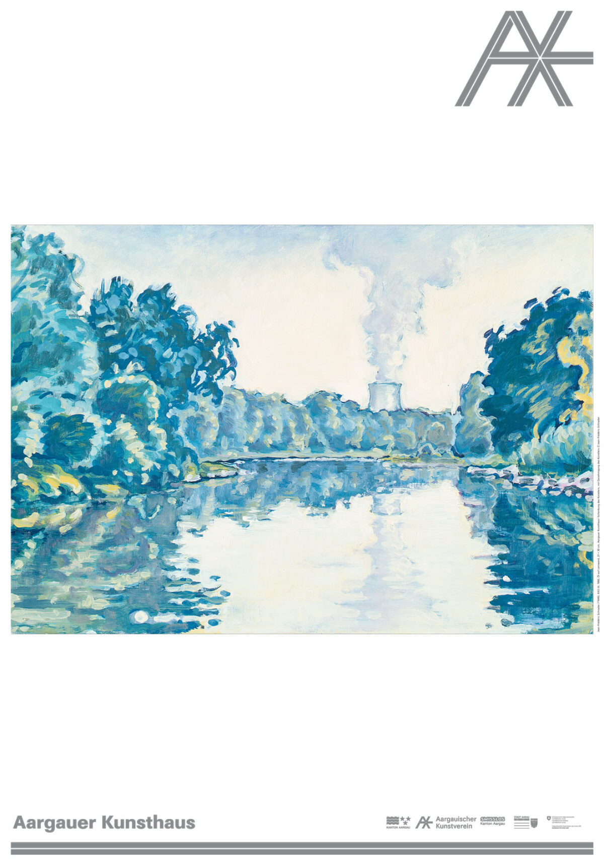 Poster mit einem Kunstwerk aus der Sammlung des Aargauer Kunsthauses