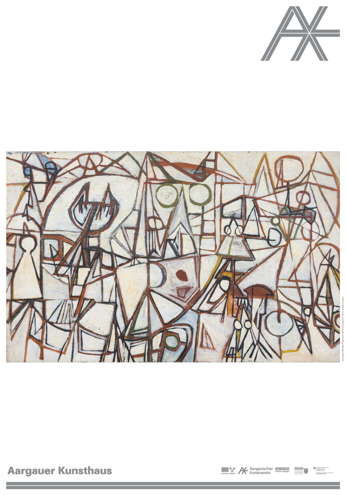 Poster mit einem Kunstwerk aus der Sammlung des Aargauer Kunsthauses