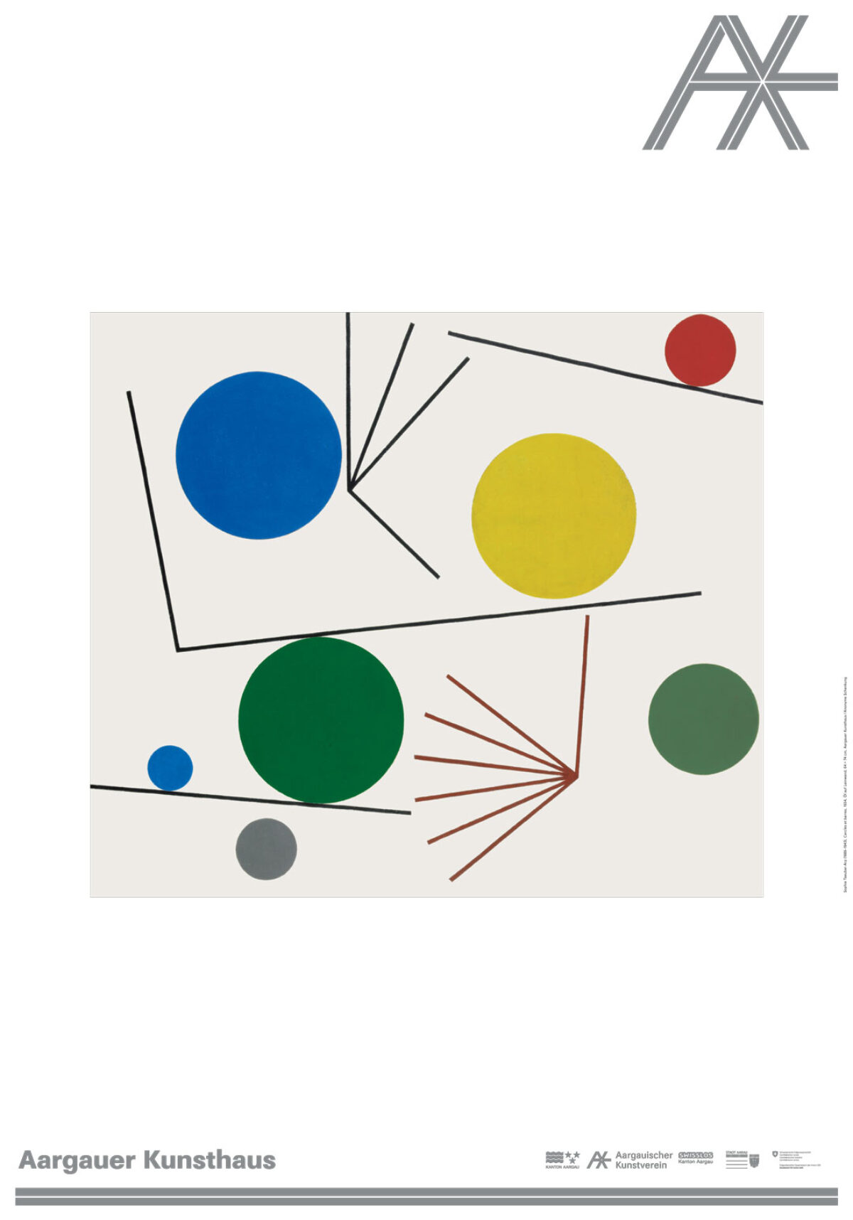 Poster mit einem Kunstwerk aus der Sammlung des Aargauer Kunsthauses