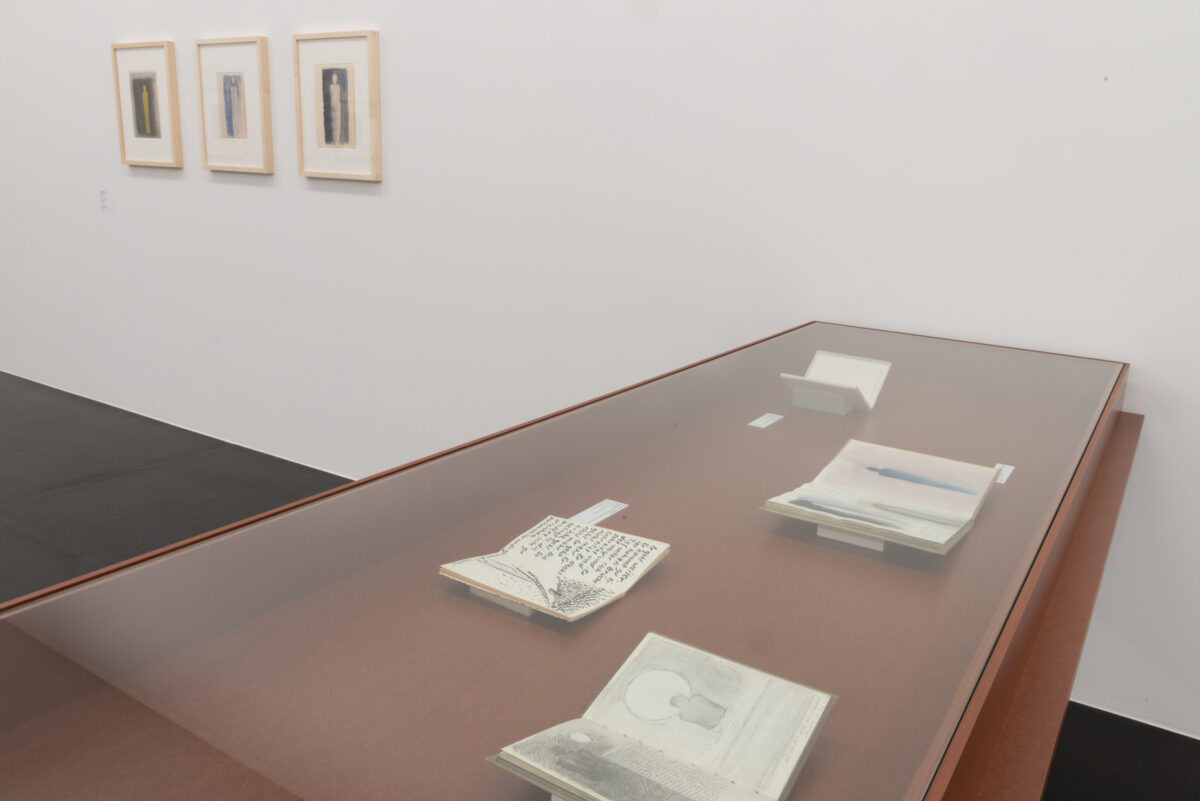 Ausstellungsansicht mit verschiedenen Kunstwerken im Aargauer Kunsthaus