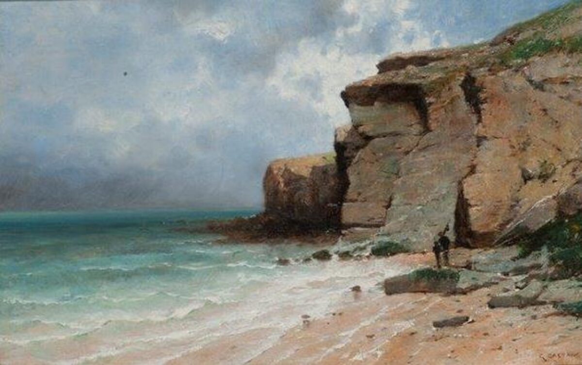 Elisée Jules Gustave Castan, Marée haute à la Bernerie, Loire inférieure (France), Vor 1892