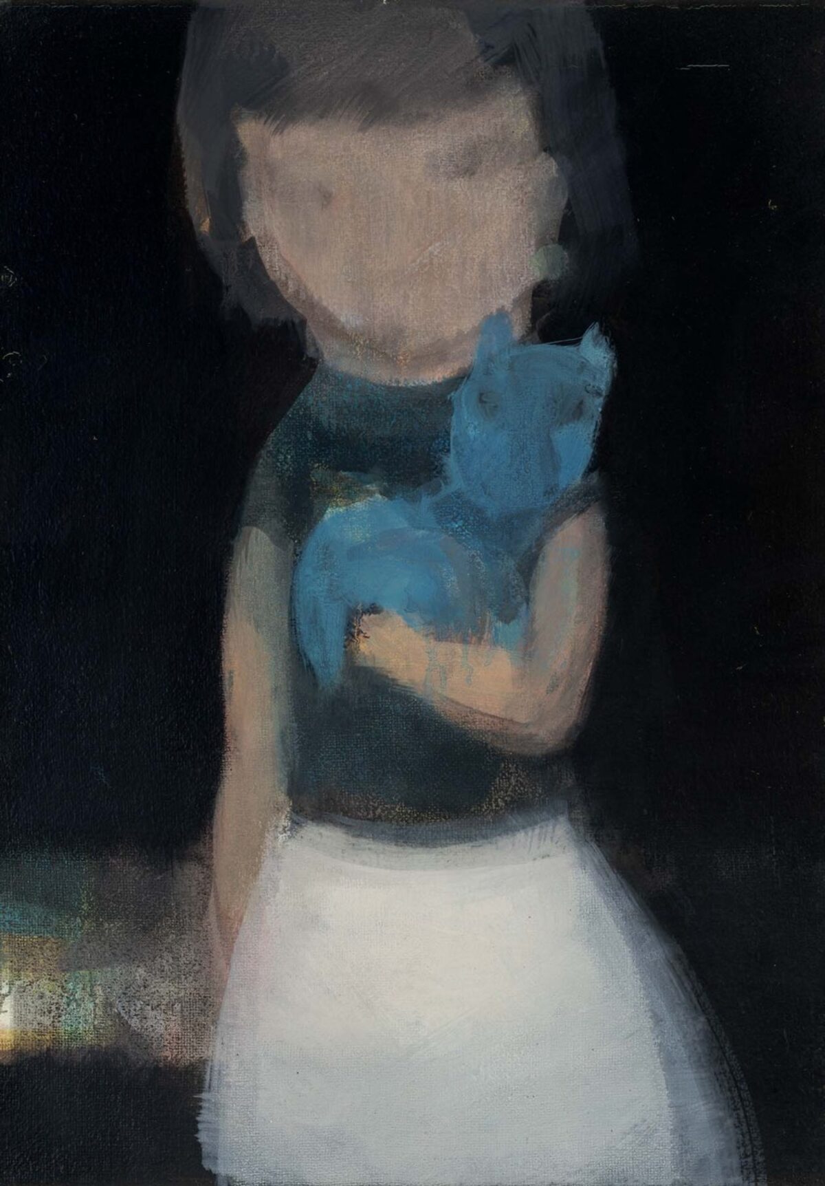 Leiko Ikemura, With Blue Miko in Black, 1997