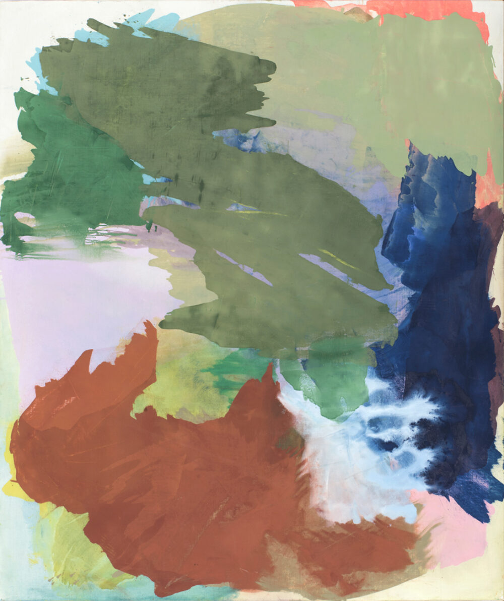 Abstraktes Gemälde mit verschiedenen Farbflächen