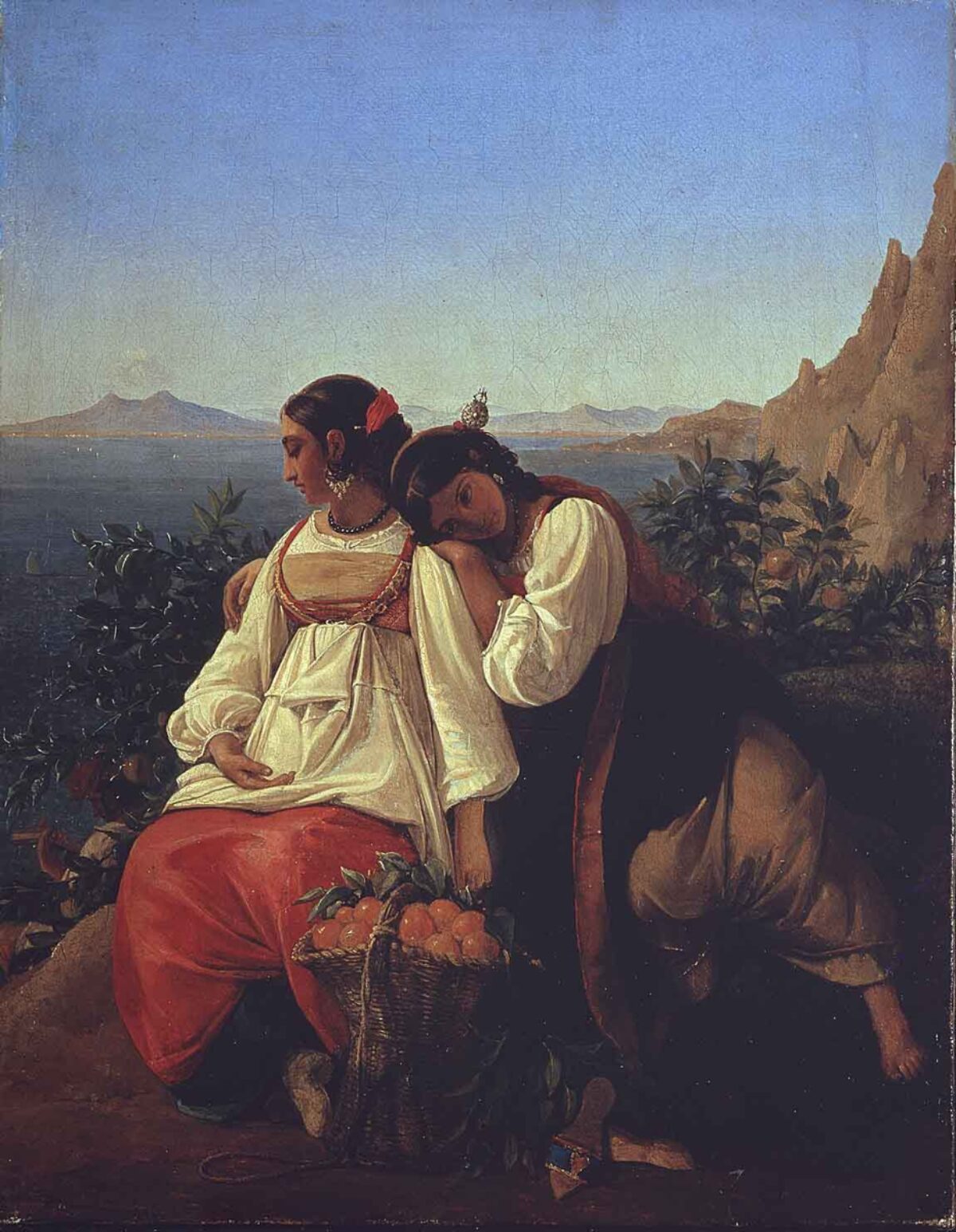 Léopold Robert, Orangenpflückerinnen auf Capri, 1824