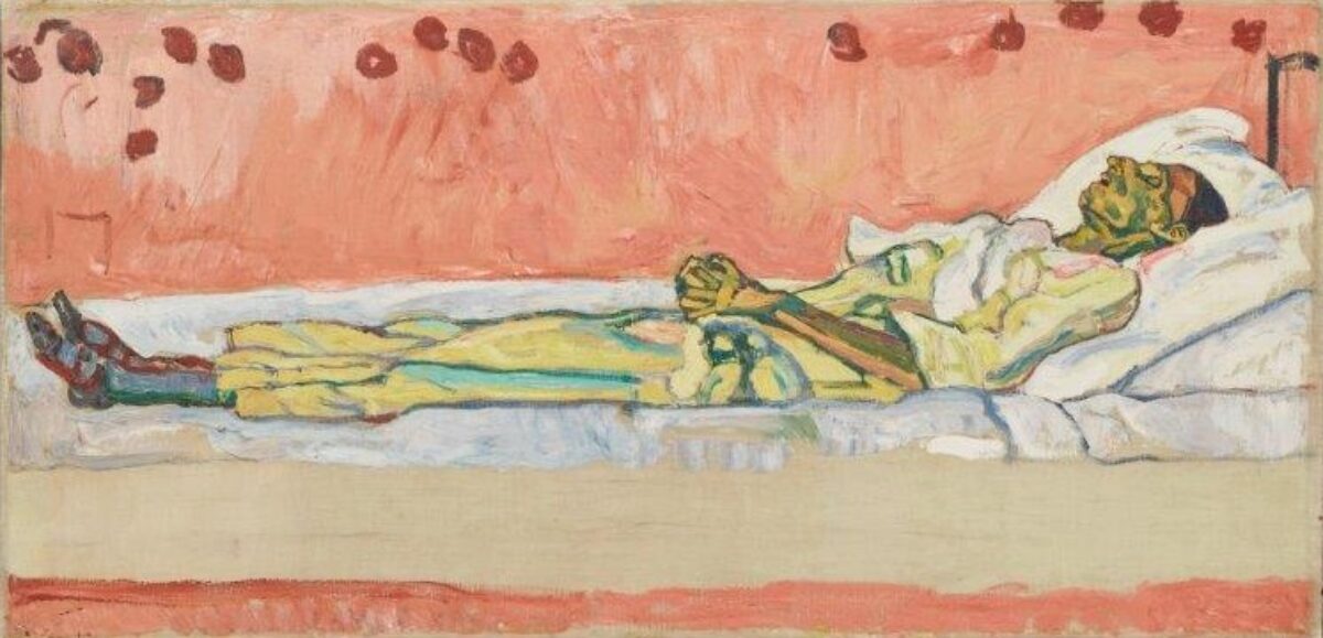 Ferdinand Hodler, Die tote Valentine Godé-Darel mit Rosen, 1915