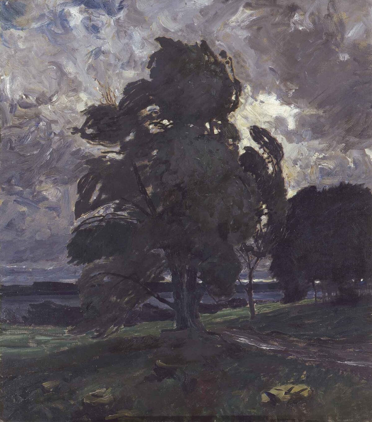 Adolf Stäbli, Baum im Sturm, Um 1900