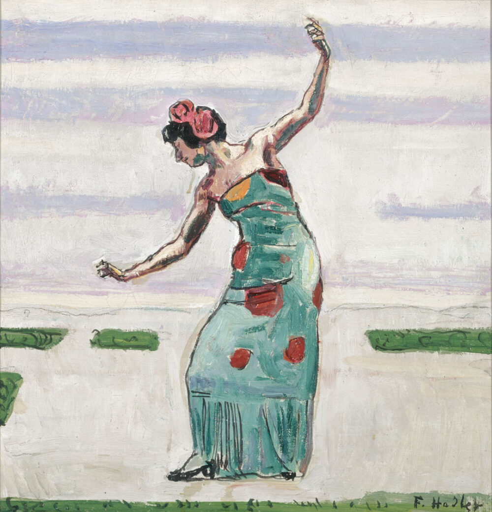 Gemälde einer tanzenden Frau