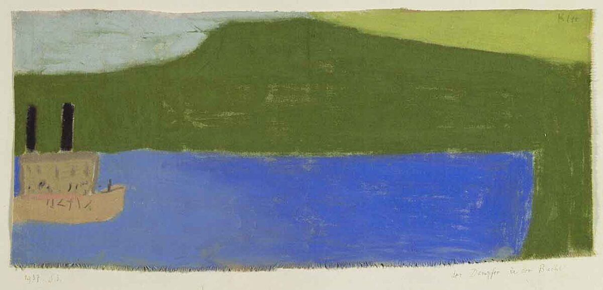 Paul Klee, Der Dampfer in der Bucht, 1937