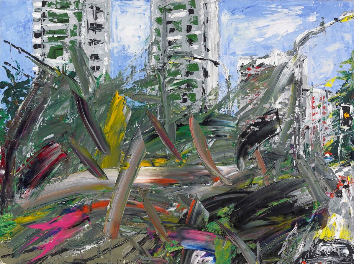 Jean-Frédéric Schnyder, Saali (Nr. 6 aus der Serie: Berner Veduten), 1982