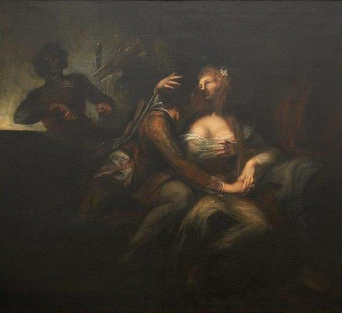 Johann Heinrich Füssli, Paolo Malatesta und Francesca da Polenta von Gianciotto Malatesta überrascht, um 1785