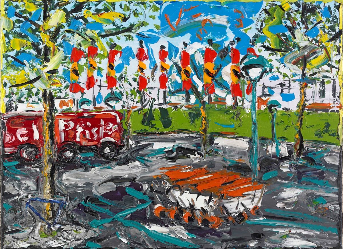 Jean-Frédéric Schnyder, Shoppyland (Nr. 92 aus der Serie: Berner Veduten), 1983