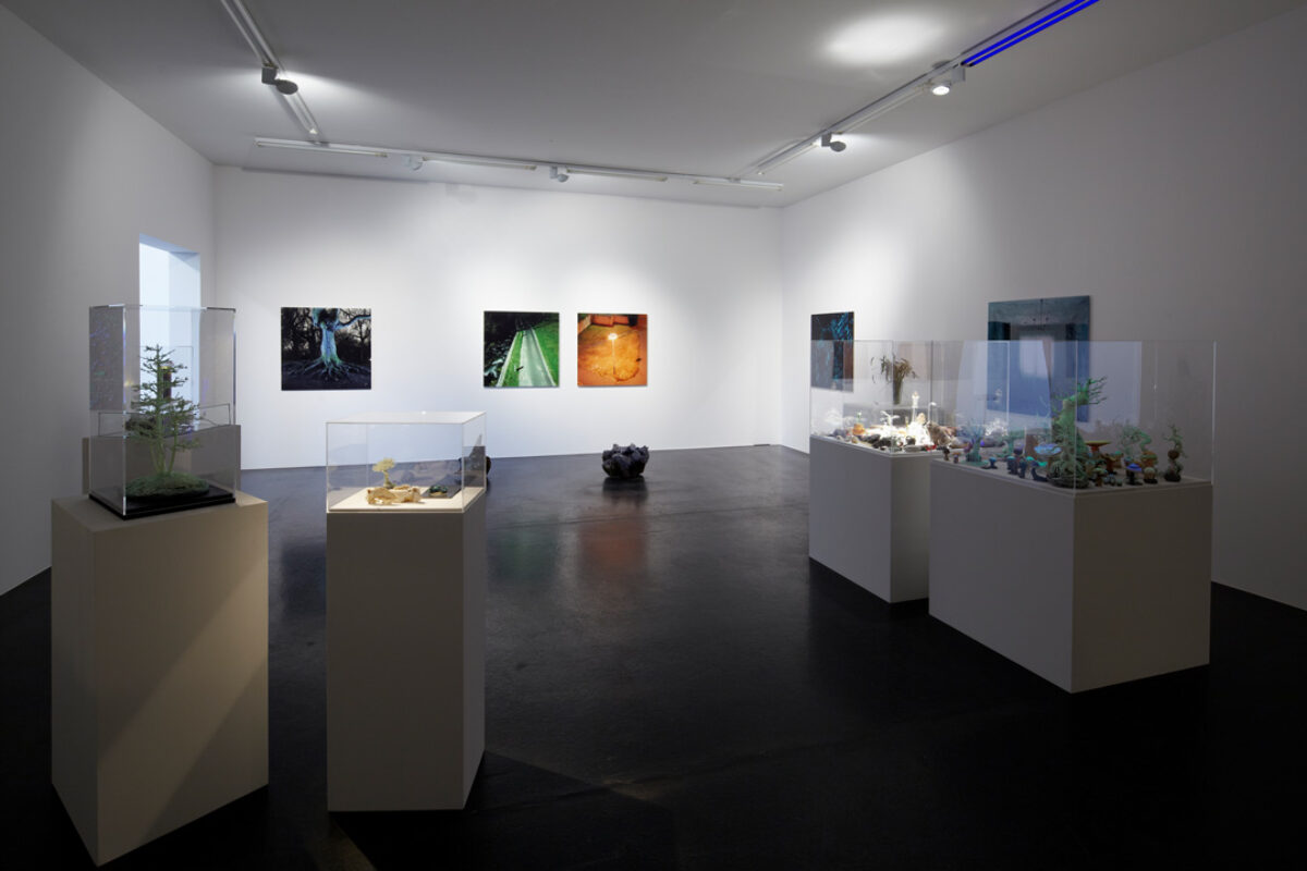 Ausstellungsansicht mit verschiedenen Kunstwerken im Aargauer Kunsthaus