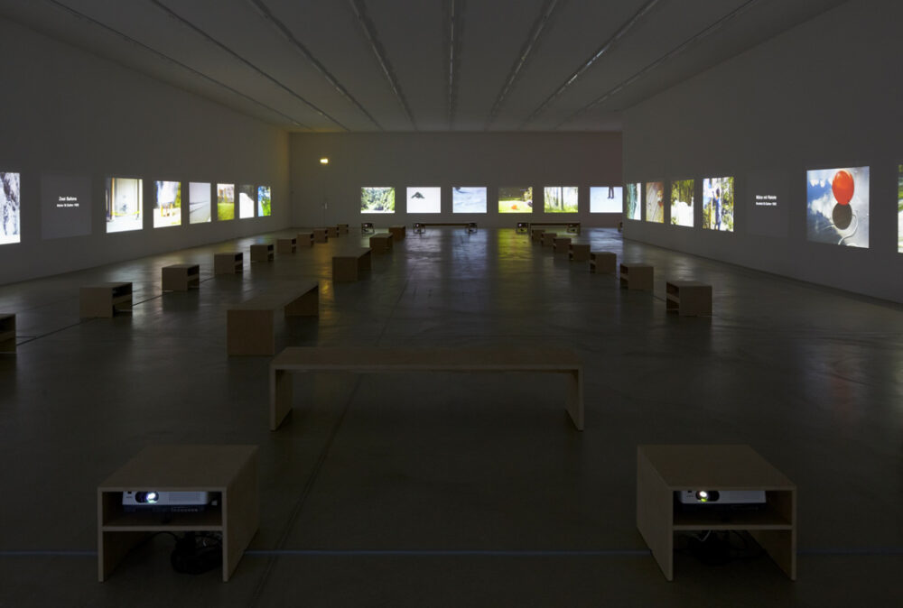 Ausstellungsansicht mit verschiedenen Kunstwerken im Aargauer Kunsthaus