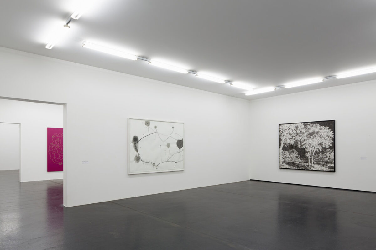 Ausstellungsansicht mit verschiedenen Kunstwerken im Aargauer Kunsthaus