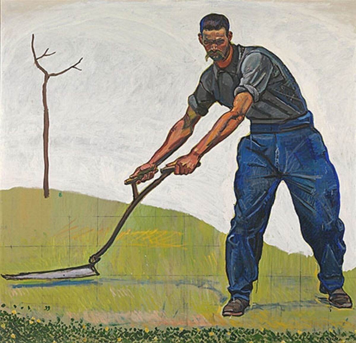 Ferdinand Hodler, Der Mäher, um 1912 Um 1912 (später überarb.)