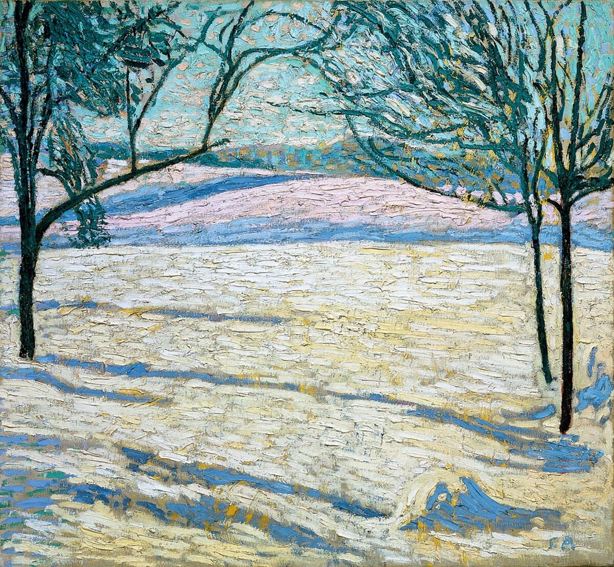 Cuno Amiet, Winterlandschaft, 1907