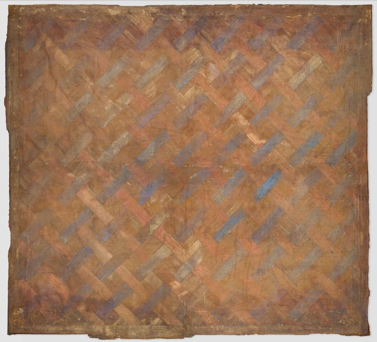 Heidi Bucher, Bodenhaut (Ahnenhaus Obermühle), Parkett, Raum 12, 1. Obergeschoss, 1980