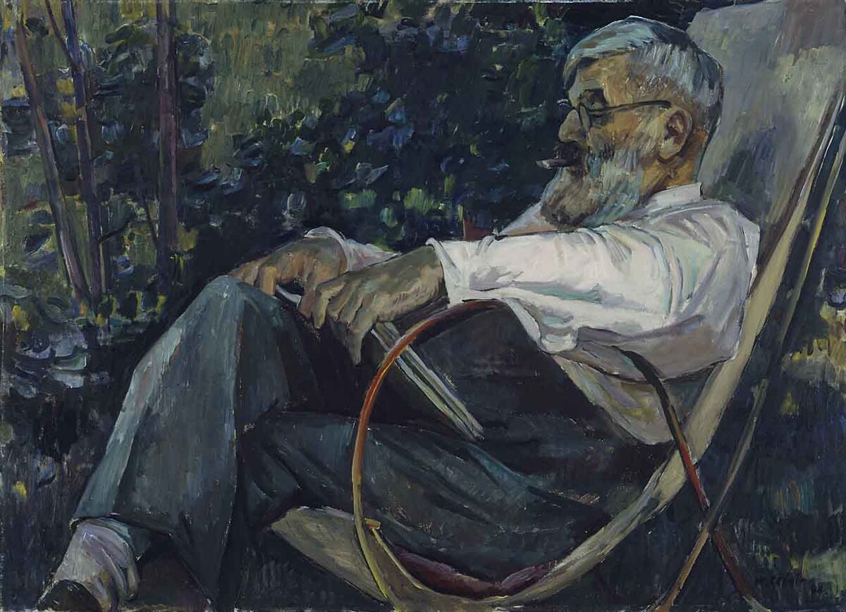Walter Clénin, Portrait des Malers Traugott Senn, 1944