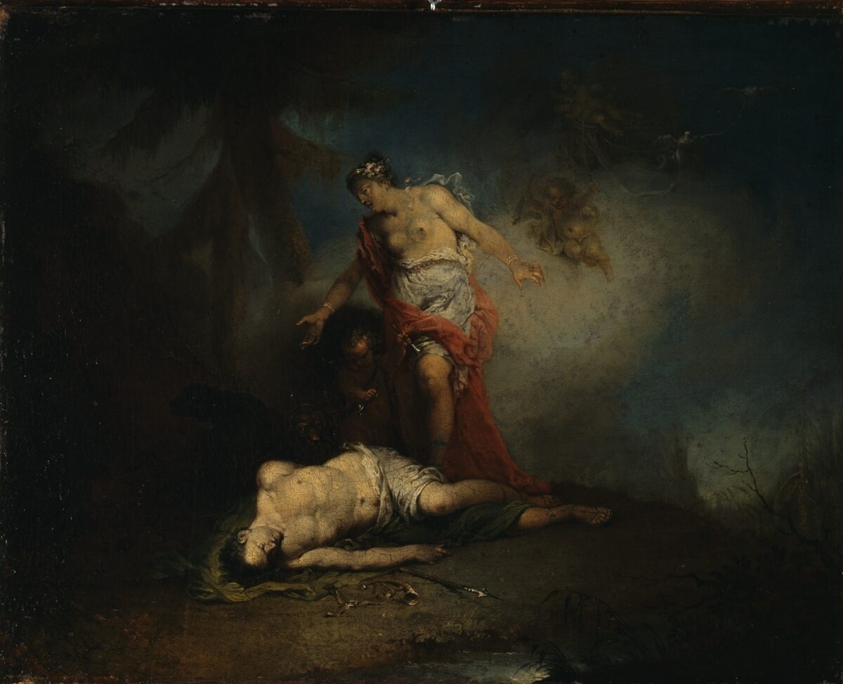 Januarius Zick, Venus und der tote Adonis, 1730 - 1797
