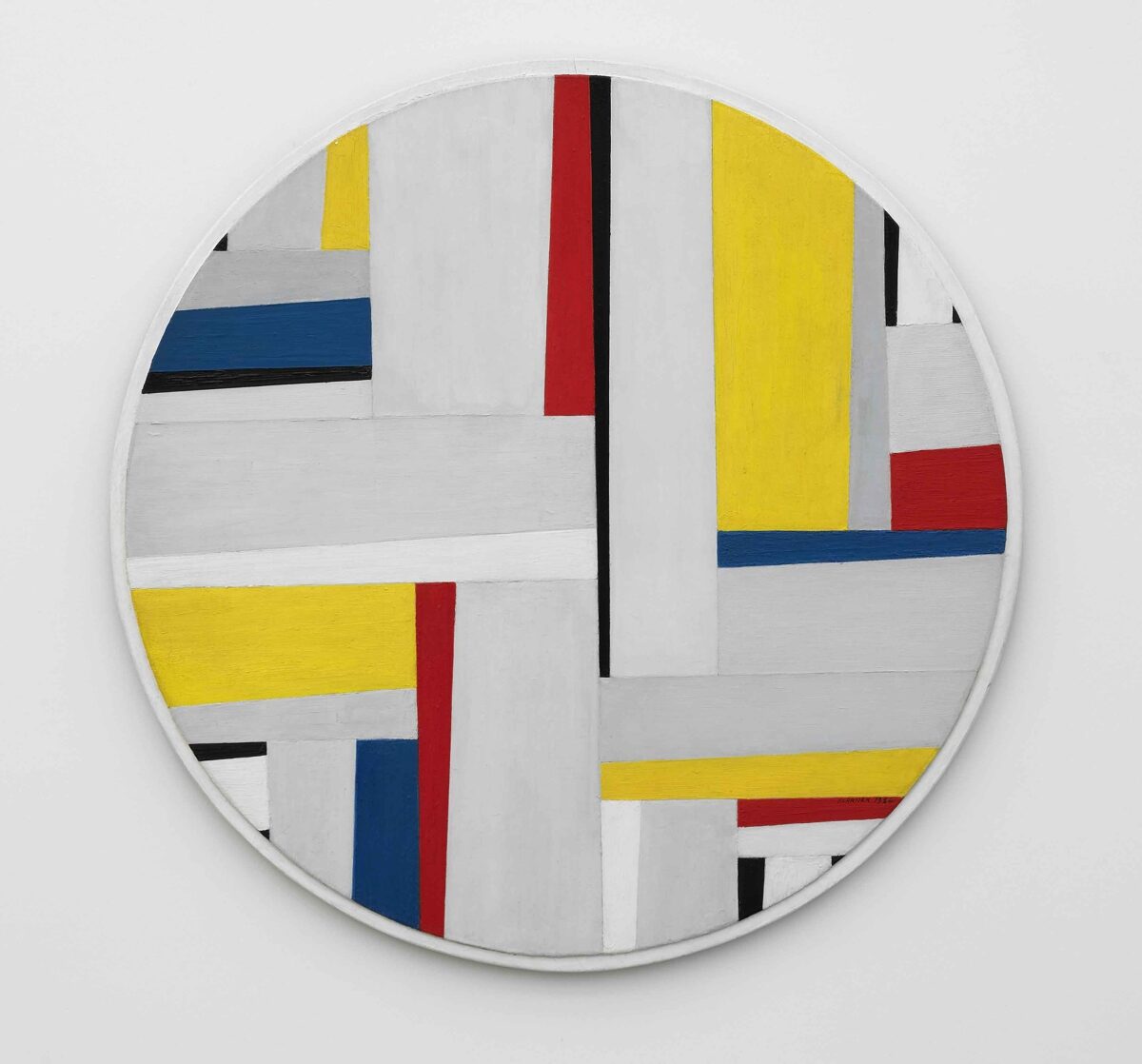 Fritz Glarner, Relational Painting, Tondo No 31, 1954