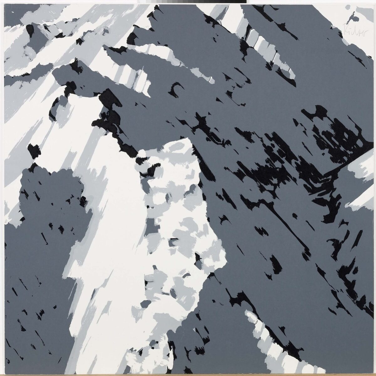 Gerhard Richter, Schweizer Alpen, 1969