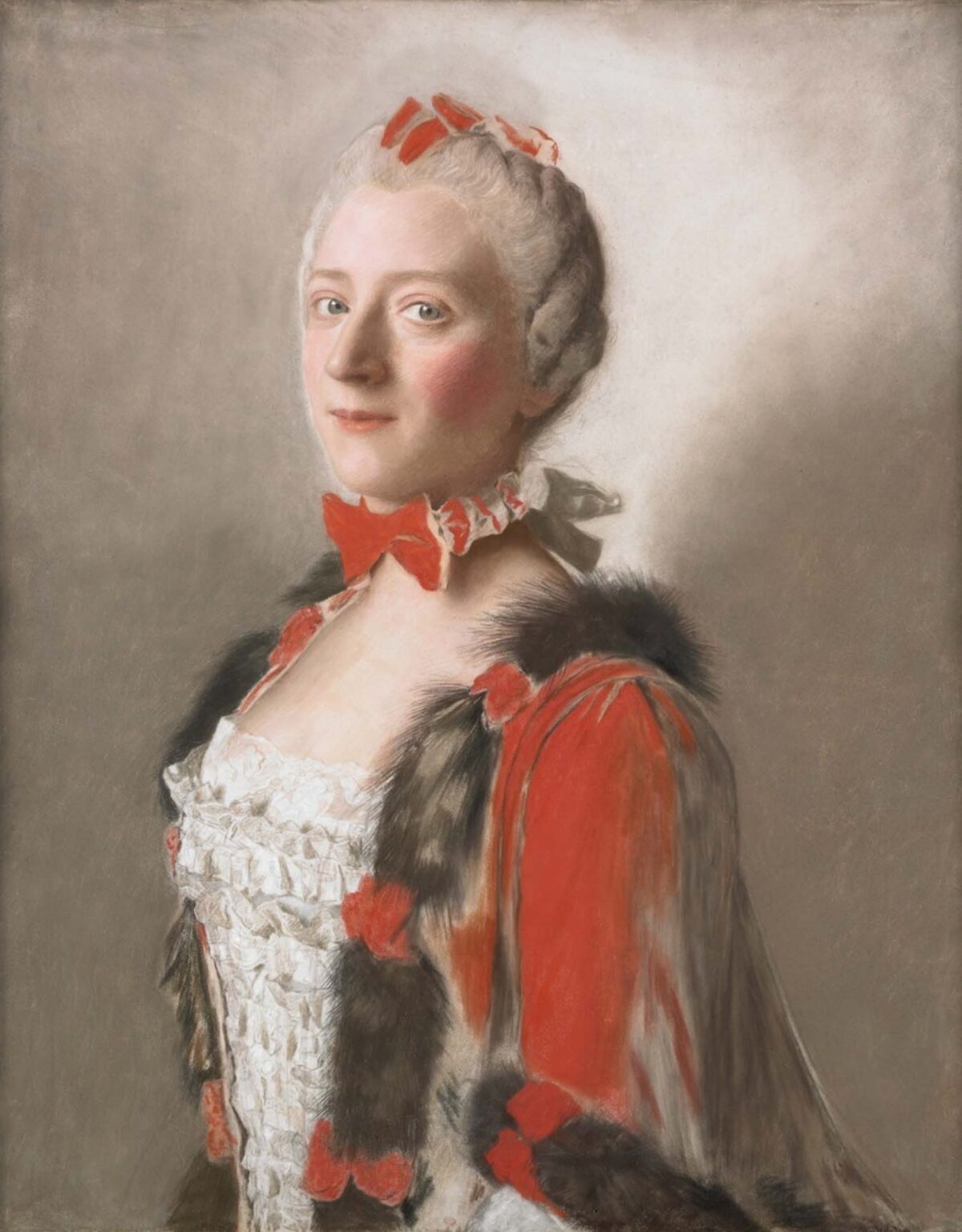 Jean-Etienne Liotard, Bildnis einer Hofdame, um 1750
