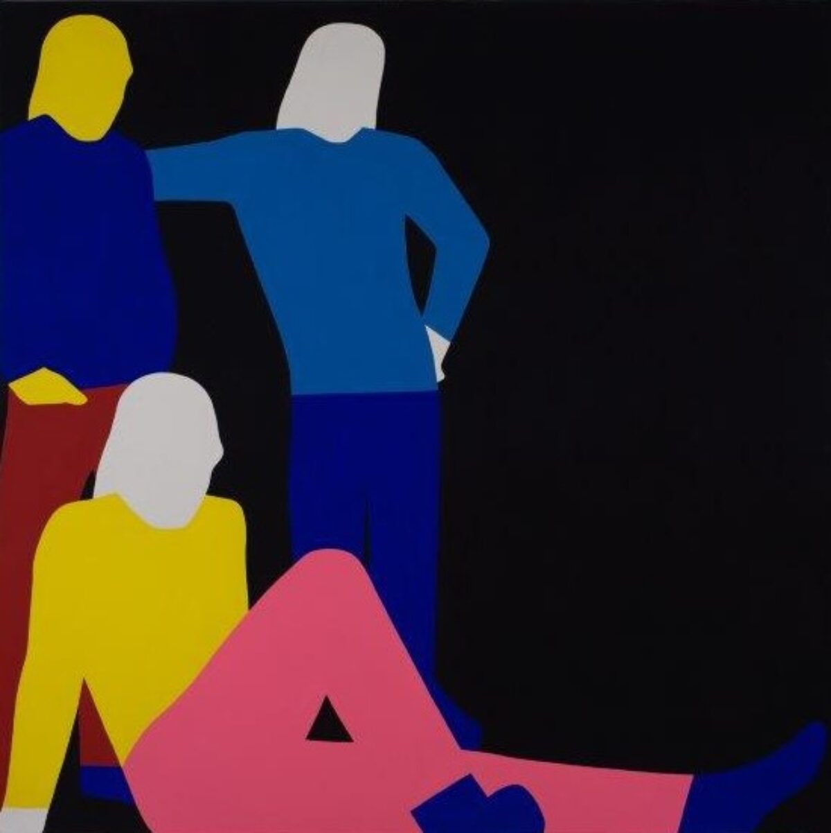 Franz Gertsch, Drei Rolling Stones, 1968 