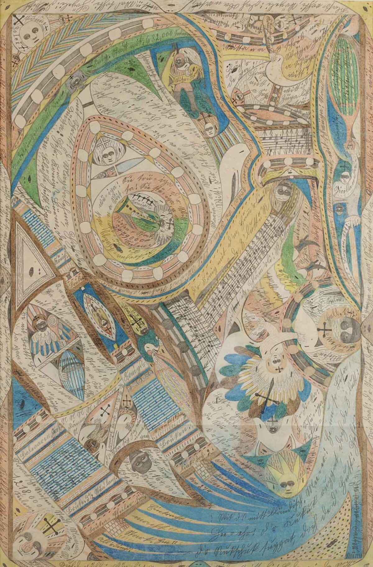 Adolf Wölfli, Königsruh Riesen=Stadt, 1912