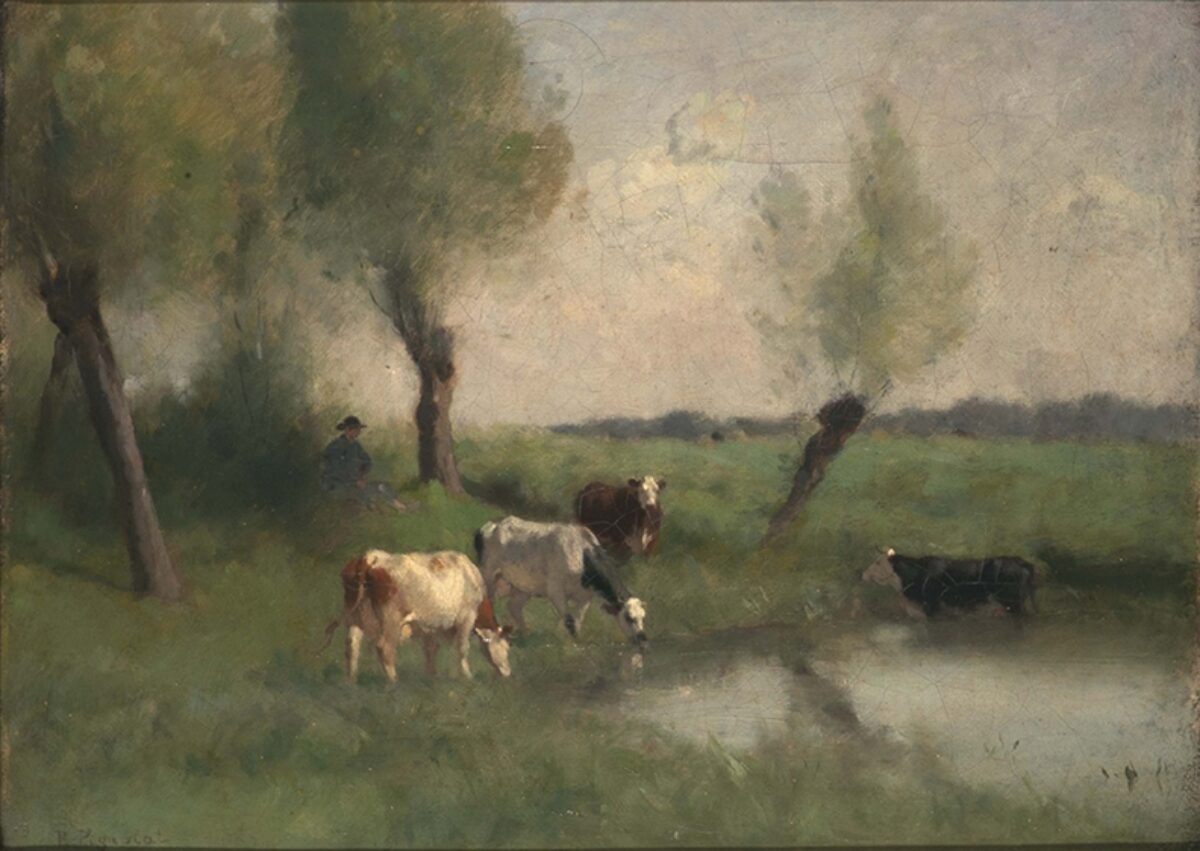 Pierre Pignolat, Kühe auf der Weide, 1838 - 1913