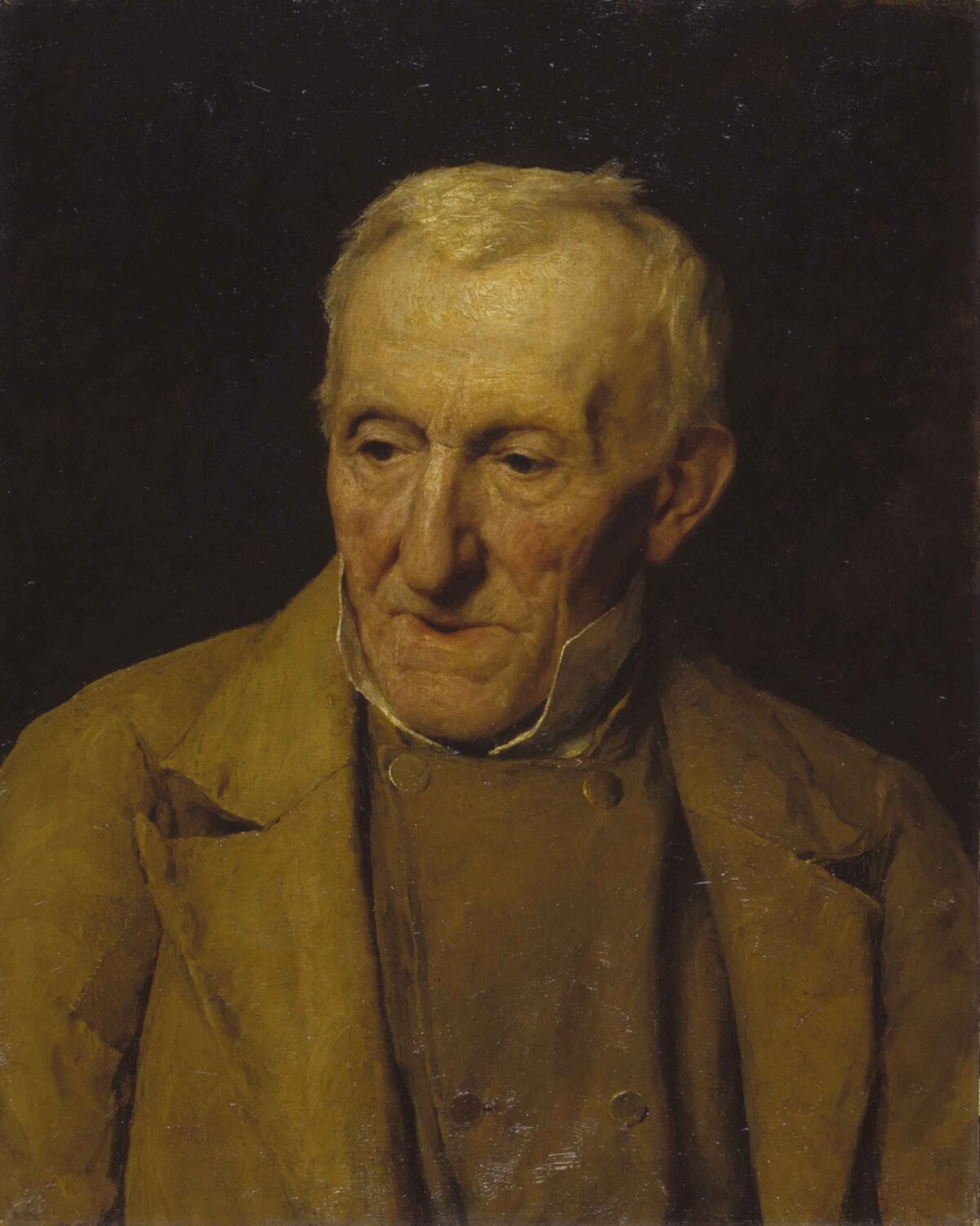 Albert Anker, Brustbild eines alten Bauern, um 1884 - 1886