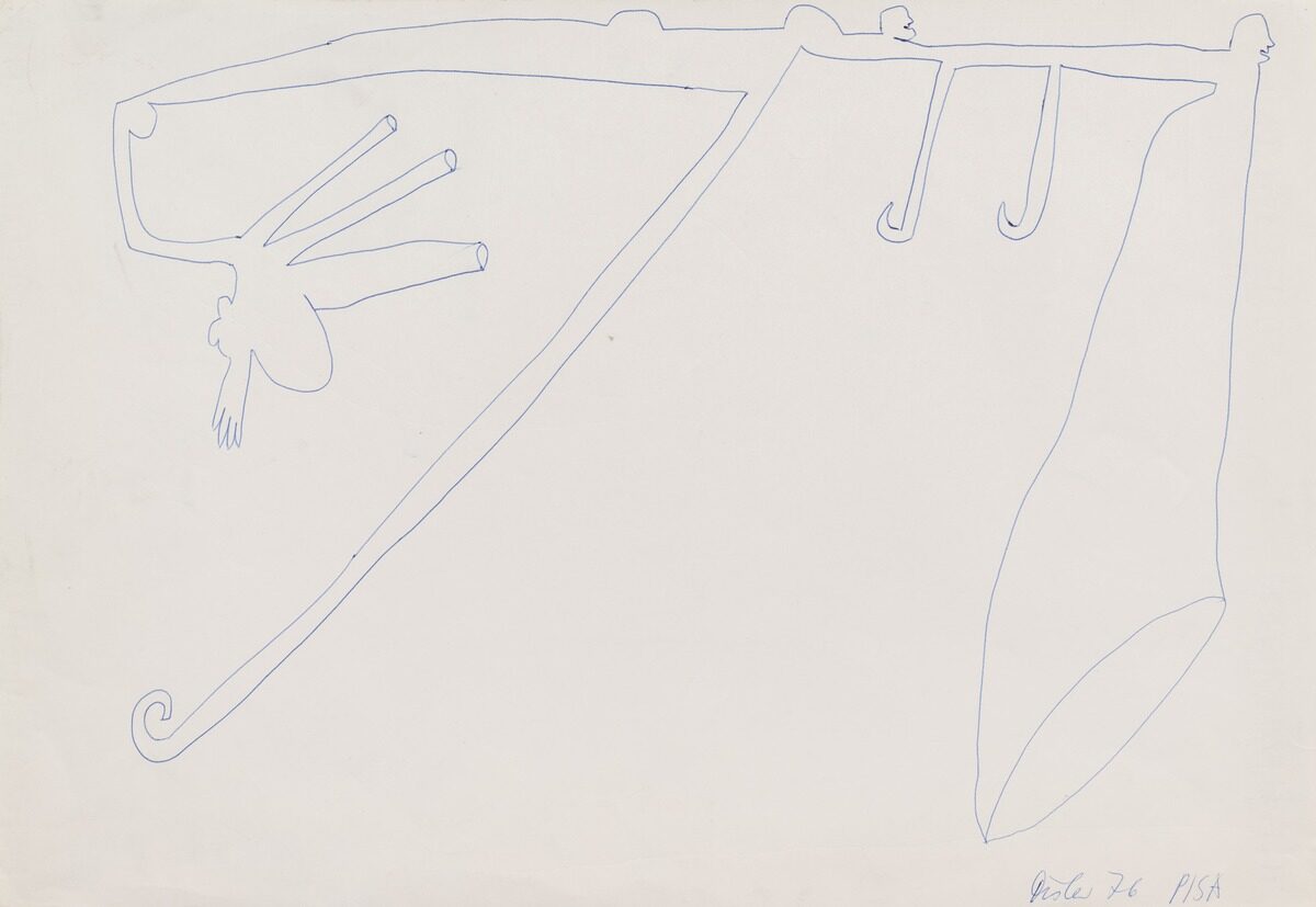 Martin Disler, Ohne Titel (PISA), 1976