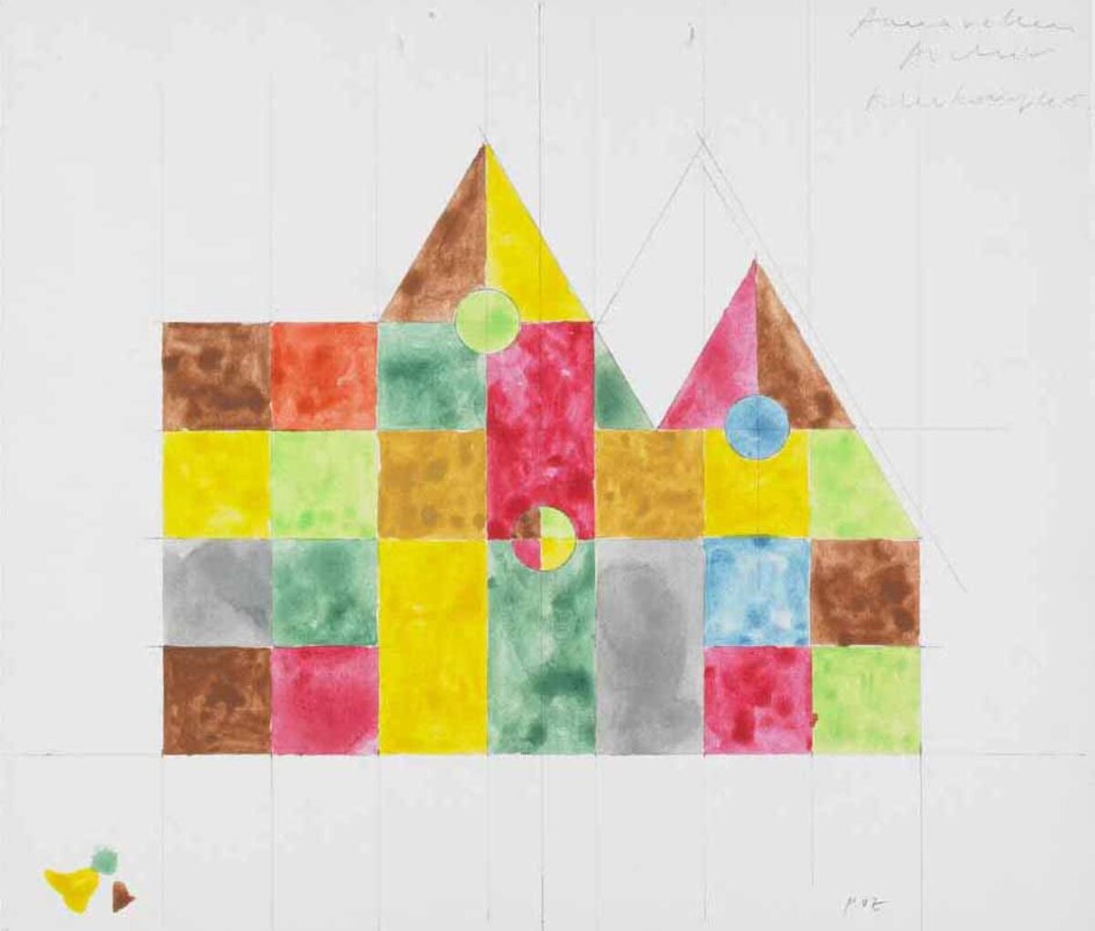 Vaclav Pozarek, Aquarell-Archiv (aus der Werkgruppe Klex - Haus für Paul Klee), 1996 