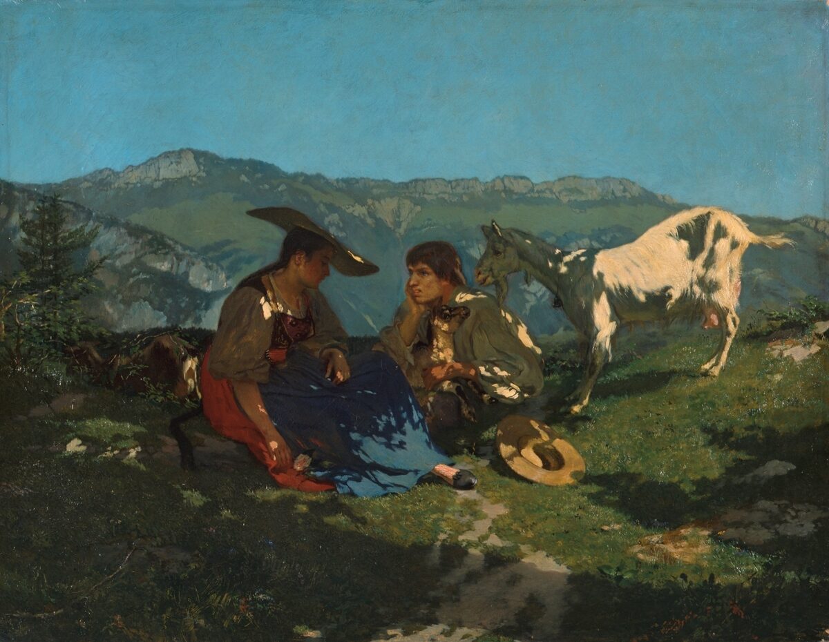 Frank Buchser, Hirtenidyll, Um 1865 