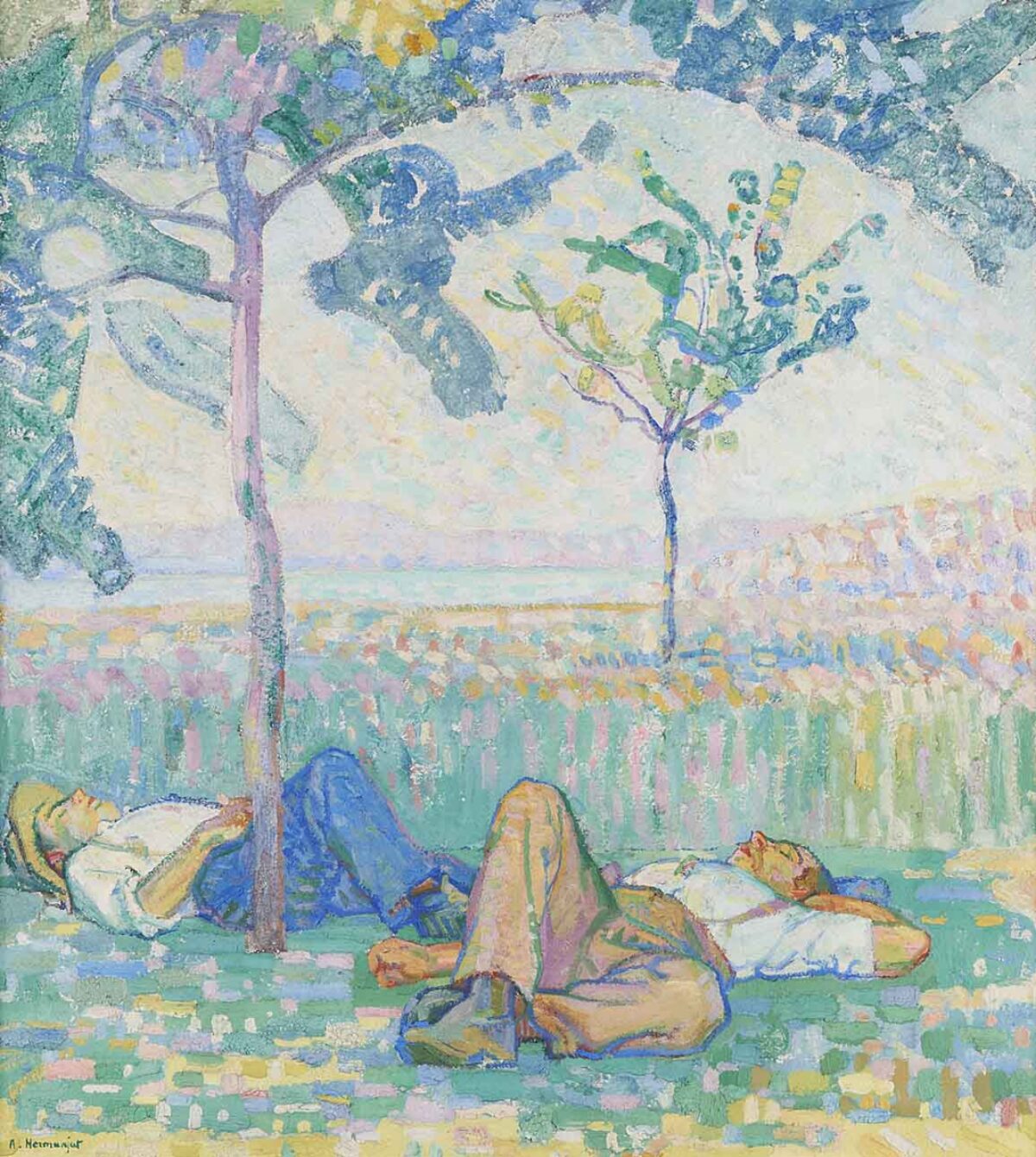 Jacques-Elie-Abraham (Abram) Hermanjat (Hermenjat), Mittagsruhe (recto), 1862 - 1924 