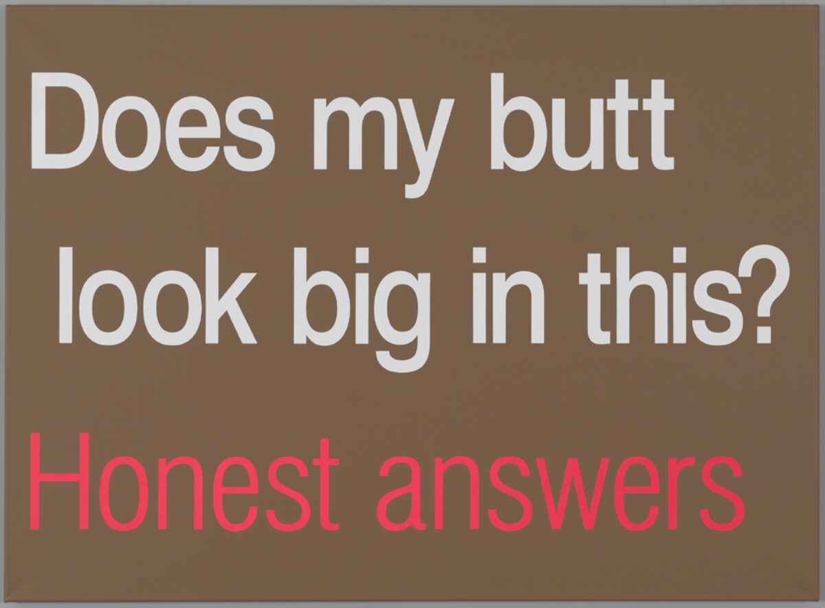 Sylvie Fleury, Does my butt look big in this?, 2003 