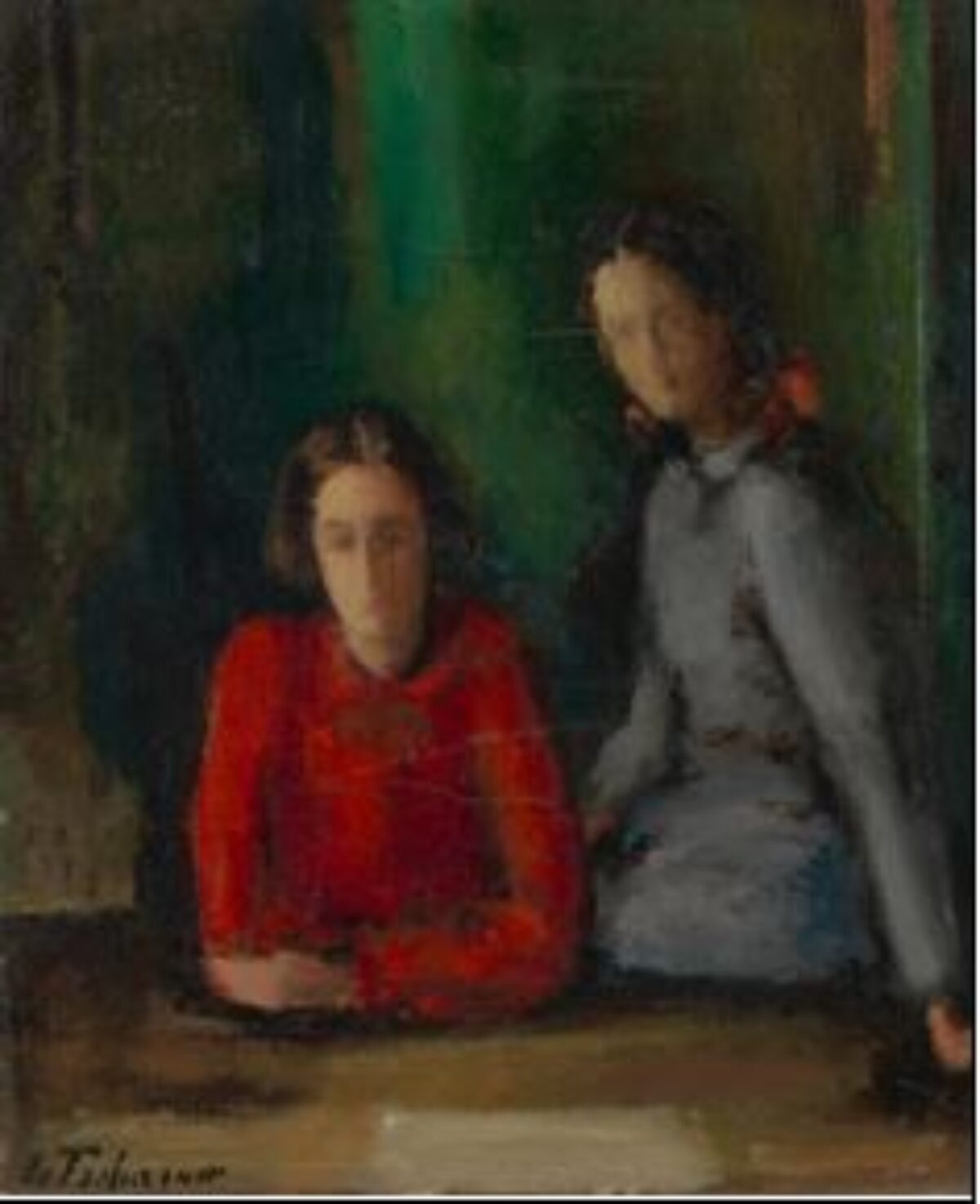 Johann Von Tscharner, Zwei Mädchen, ohne Jahr 