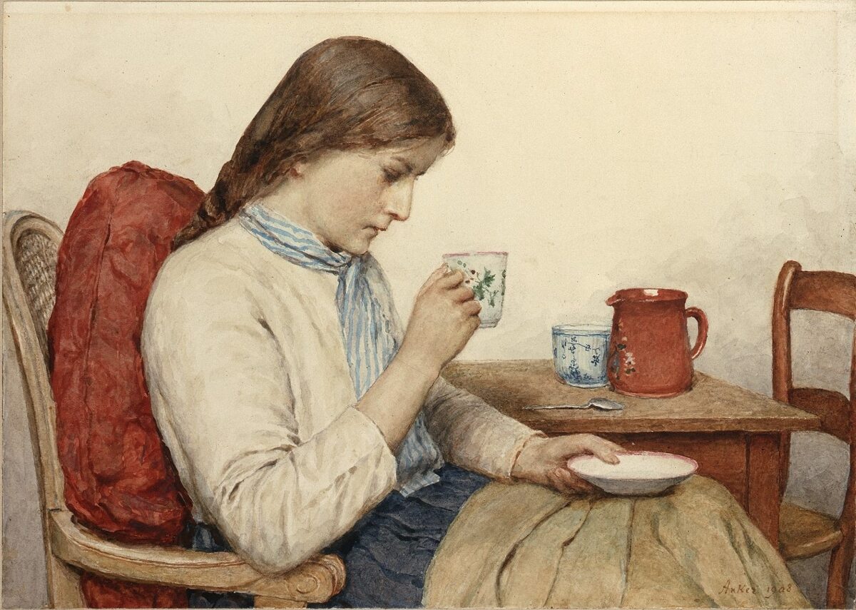 Albert Anker, Erholung, 1908 