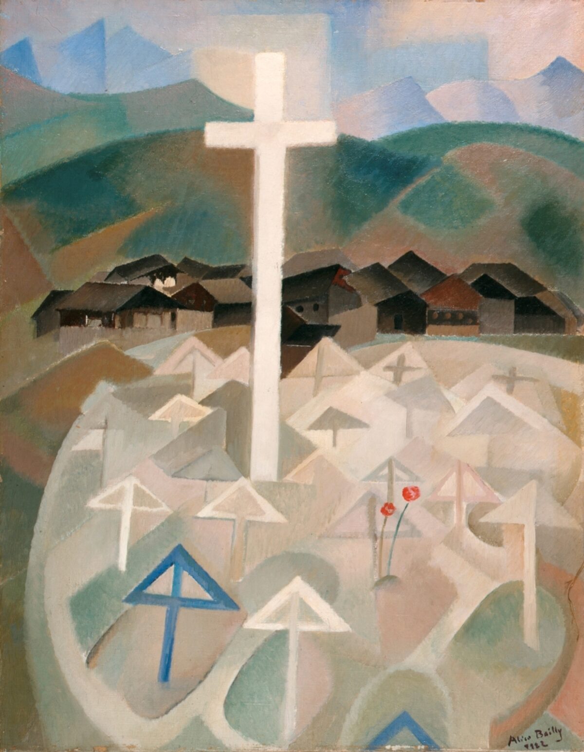 Alice Bailly, Walliser Friedhof, 1922 
