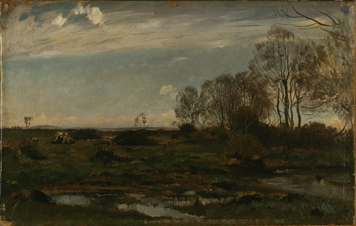 Otto Frölicher, Landschaft bei Polling, Um 1890 
